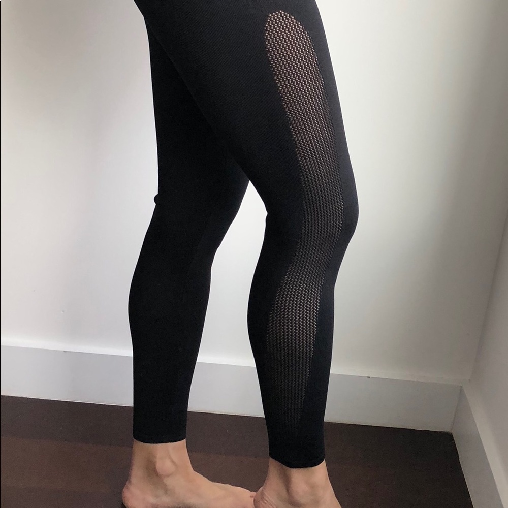 Sexy high waisted leggings with see-through sides